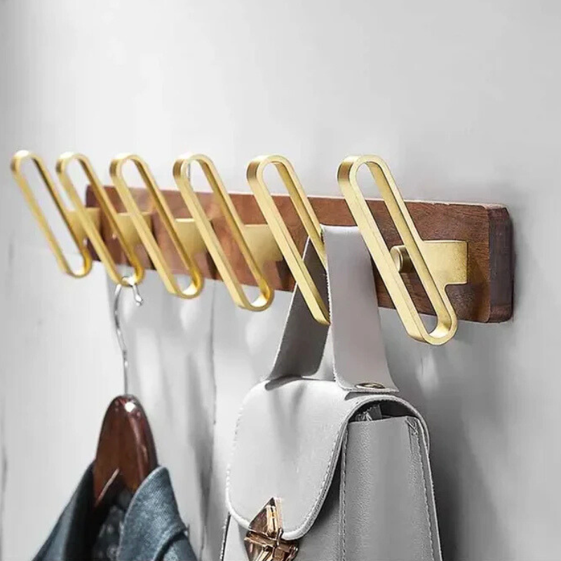 WalnutWave Wall Rack