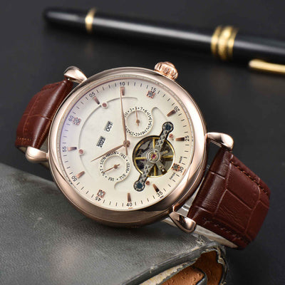 CRAVON LEATHER WATCH