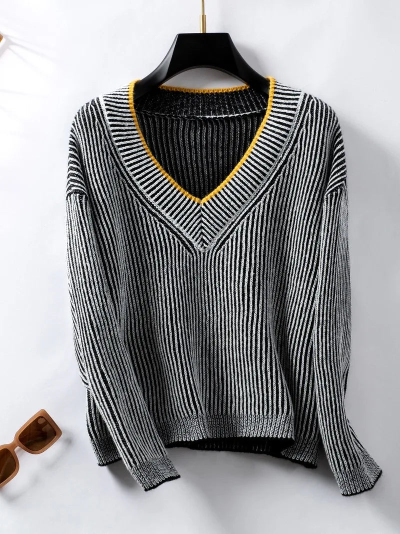 Striped Loose Bliss Pullover