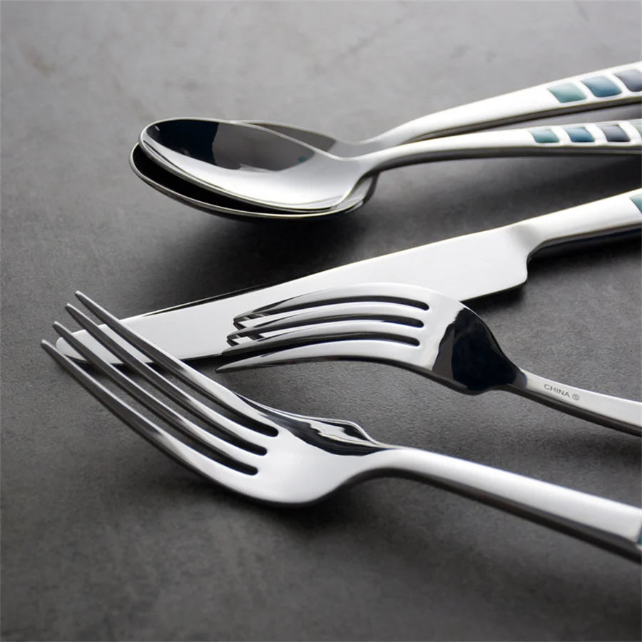 ENAMEL CUTLERY SET