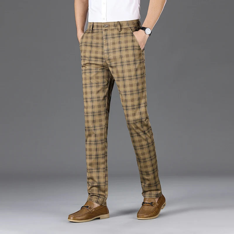 Savile Plaid Trousers