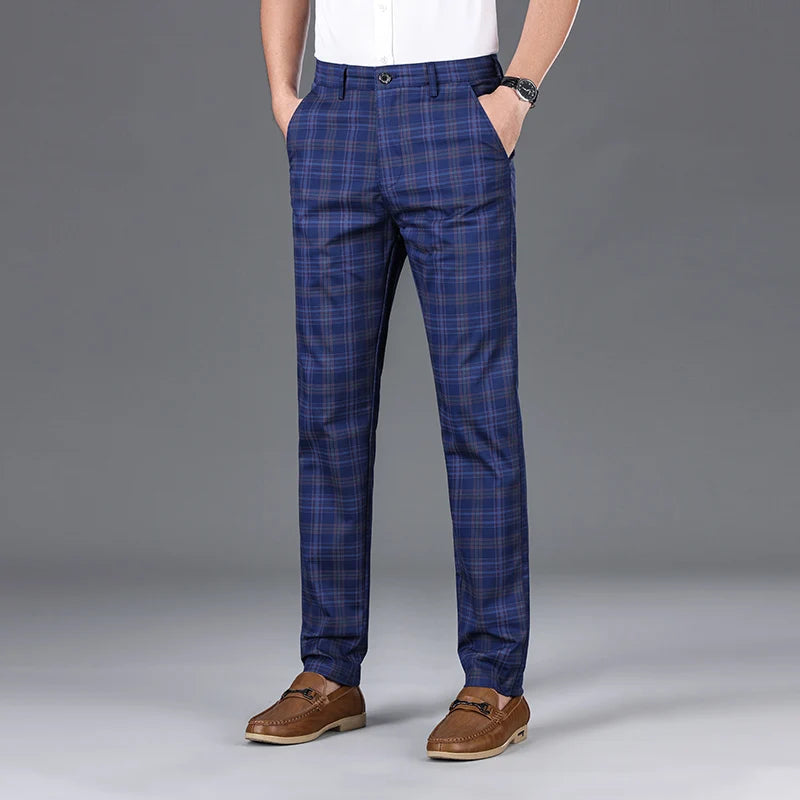 Savile Plaid Trousers