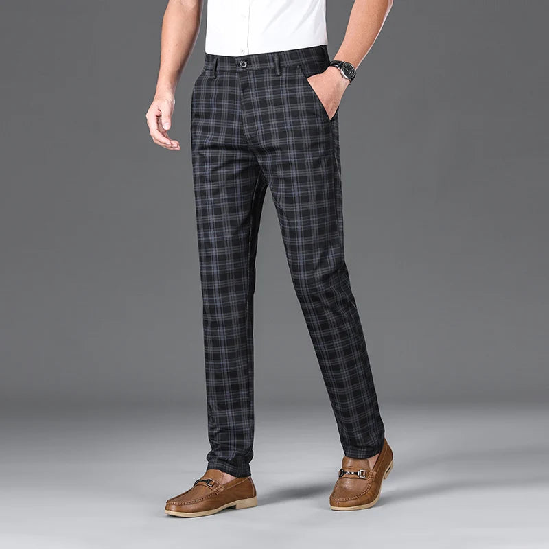 Savile Plaid Trousers