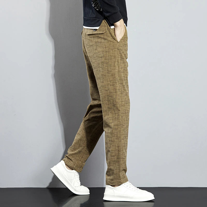 Urban Plaid Corduroy Pants