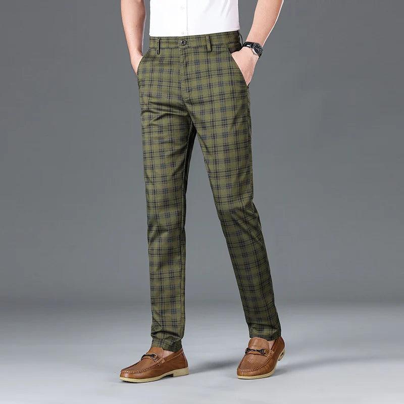 Savile Plaid Trousers