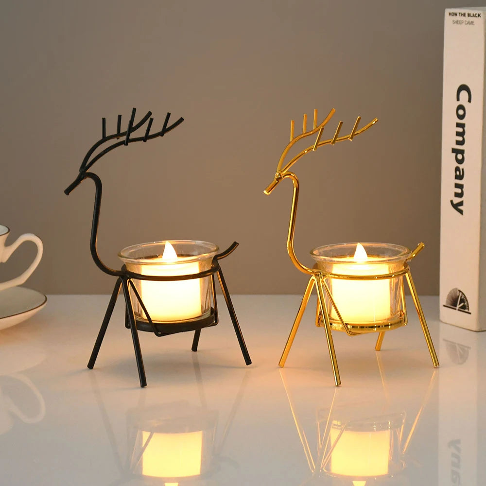 Glowing Antlers Candle Holder