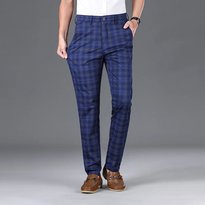 Savile Plaid Trousers