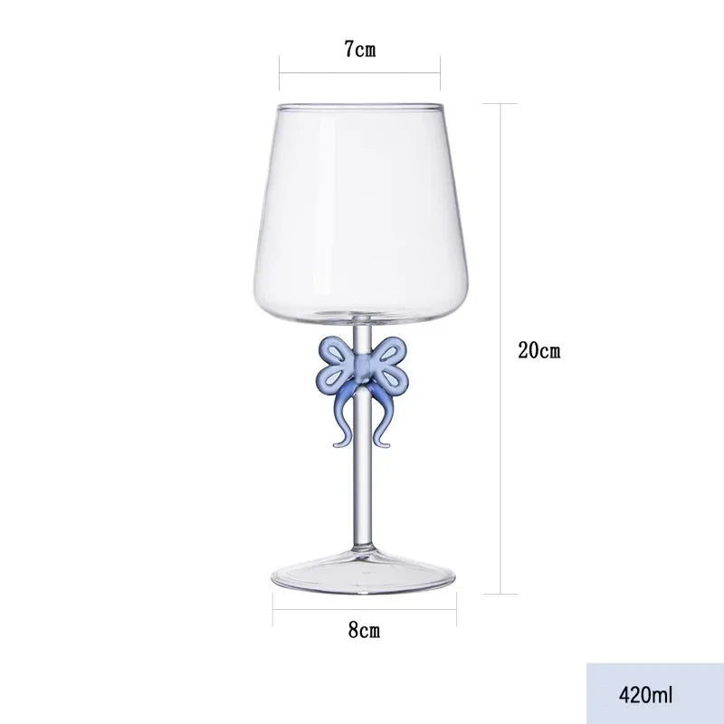 Bow Charm Toast Glass