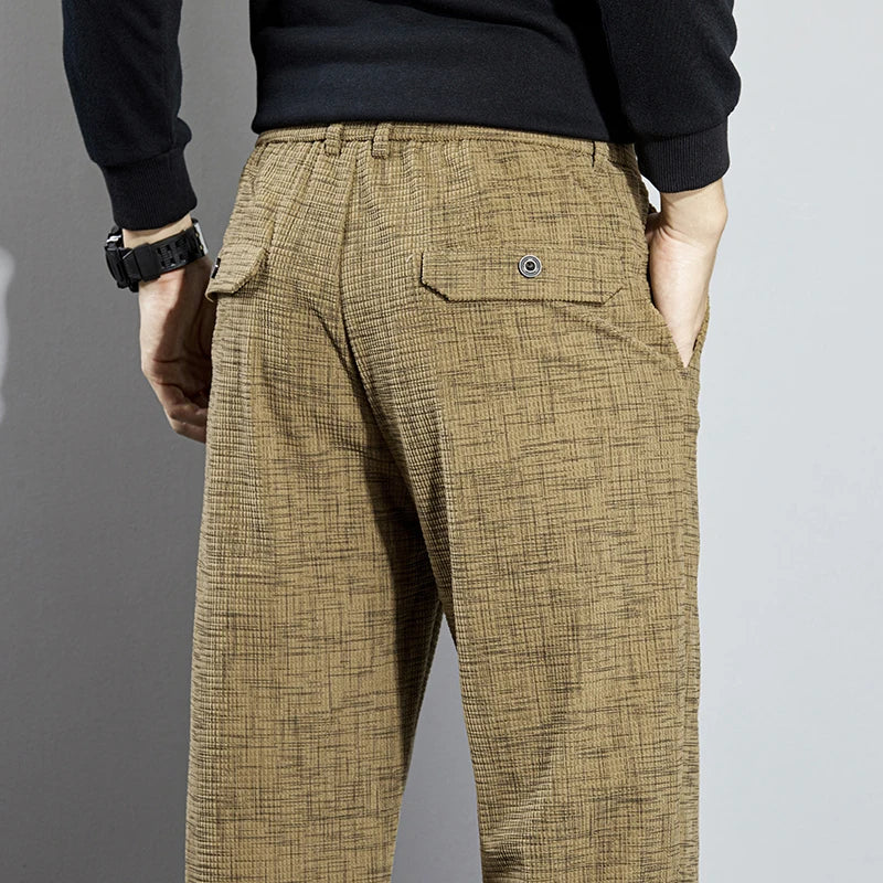 Urban Plaid Corduroy Pants