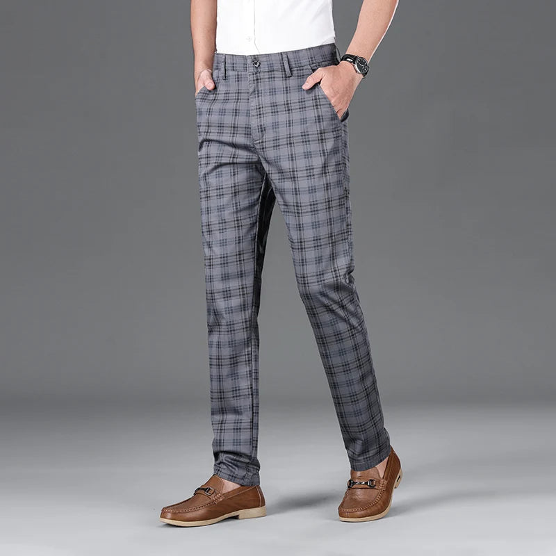 Savile Plaid Trousers