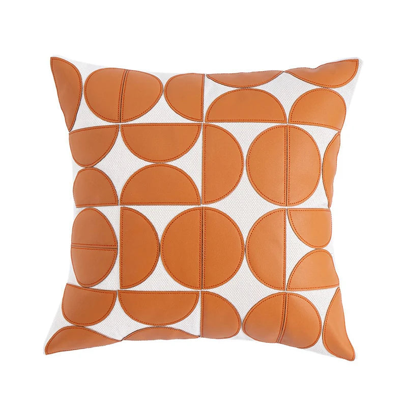 MODERA STITCHED LEATHER PILLOW COVERS