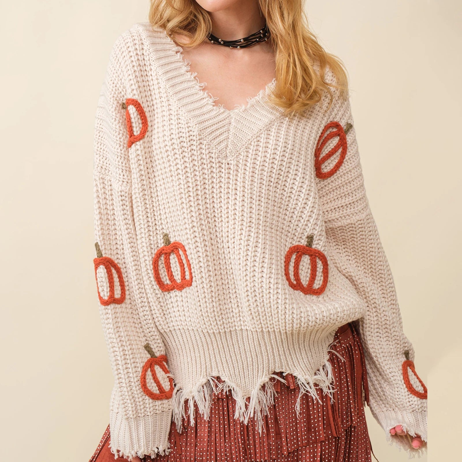 Season Starter Warm Pumpkin Pullover