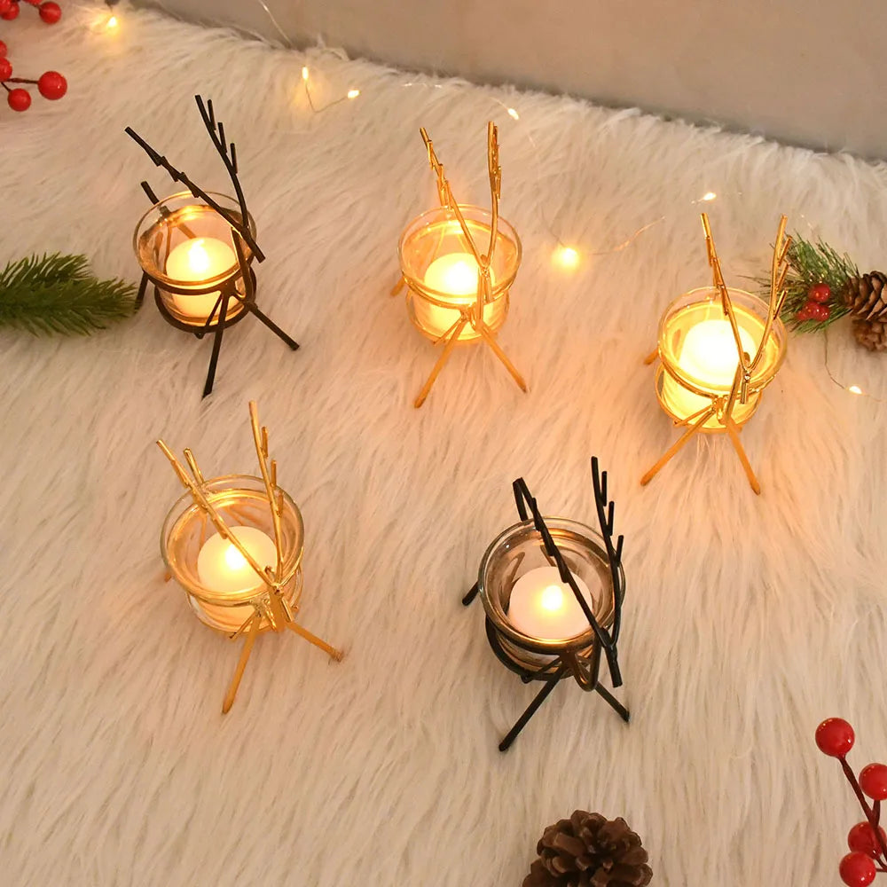 Glowing Antlers Candle Holder