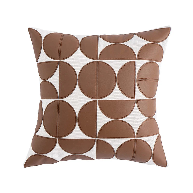 MODERA STITCHED LEATHER PILLOW COVERS