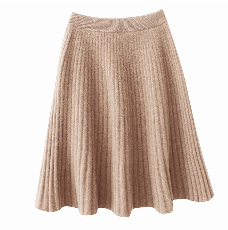 Winter Grace Pleated Skirt