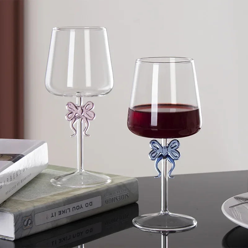 Bow Charm Toast Glass