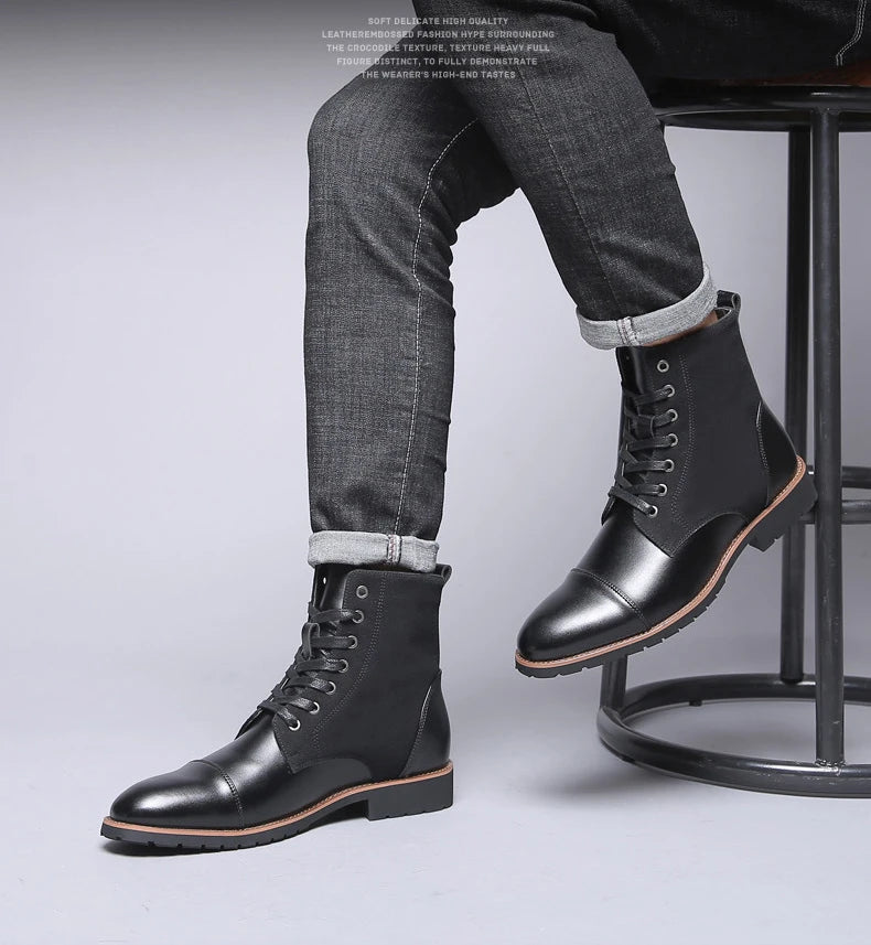 Urban Lace-Up Boots