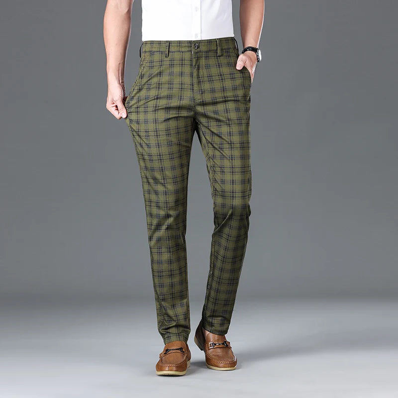 Savile Plaid Trousers