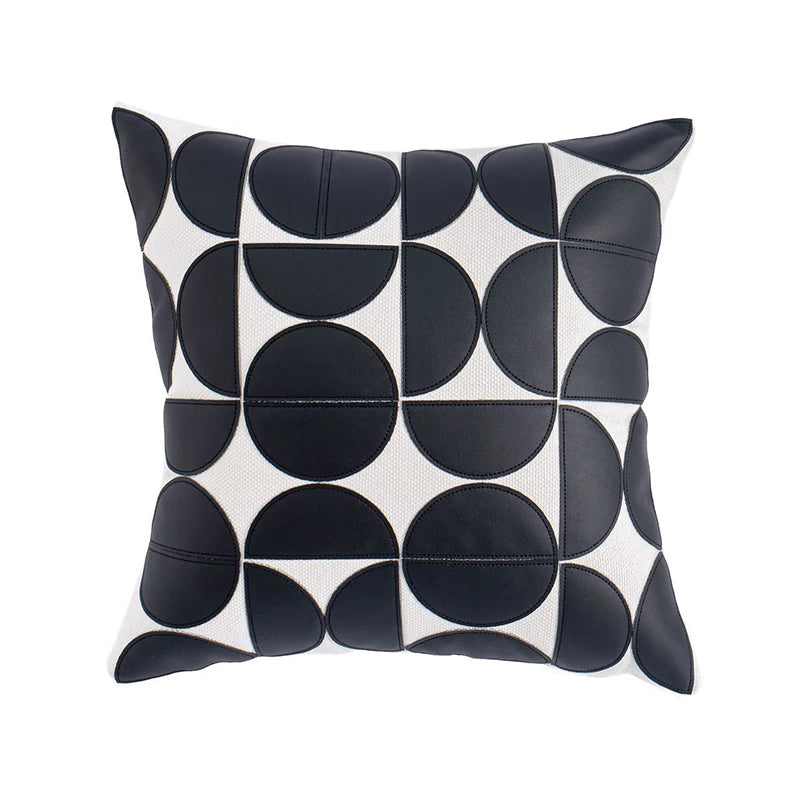 MODERA STITCHED LEATHER PILLOW COVERS